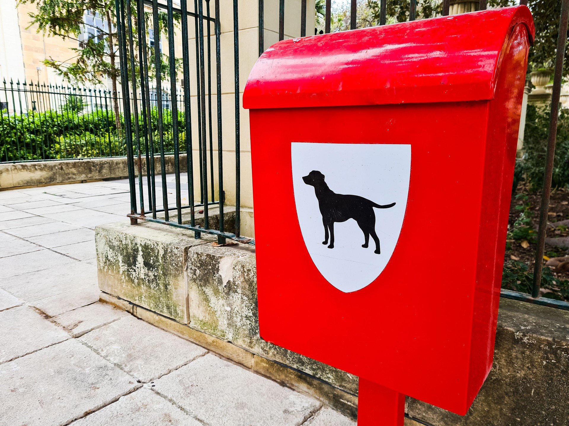 Dog Waste Trash Can In Malta